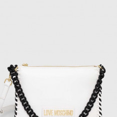 Love Moschino poseta culoarea alb