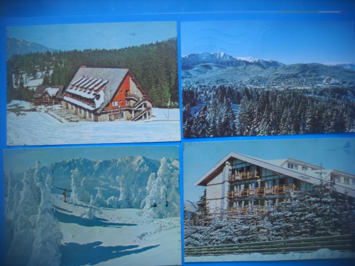 HOPCT LOT 3559 -4 CARTI POSTALE- IARNA LA PREDEAL JUD BRASOV-CIRCULATE