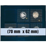 Cumpara ieftin Tava pentru monede Nova cu 6 locasuri de 70 x 62 mm