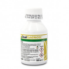 Dual Gold 100 ml erbicid preemergent buruieni cu frunza lata Syngenta (arbusti, ardei gras, capsun, cartof, ceapa, fasole, floarea soarelui, in, morco