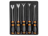 NEO TOOLS Dispozitiv Profesional pentru Scoaterea Clipsurilor de Tapițerie 5 Bucăți