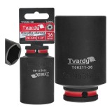 Cheie tubulara de impact in 6 puncte 1 / 2", 36 mm, Cr-Mo, Tvardy T00211-36
