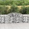 vidaXL Coșuri gabion arcuite 7 buc, 300x50x80/100 cm, fier galvanizat 3146688