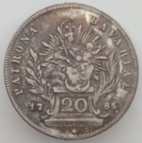 Moneda Bavaria - 20 Kreuzer 1785 - Legenda revers necatalogata - Argint