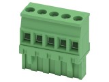 Regletă de conexiuni deconectabilă 5 pini, pas 5,08 mm