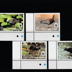 Cook Islands 2014-Fauna,WWF,Pasari,serie (partea I) 4 val.dant.,colt coala