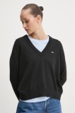 Tommy Jeans pulover de bumbac culoarea negru, DW0DW19888