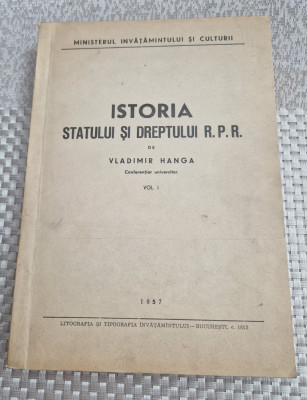 Istoria statului si dreptului RPR vol. 1 Vladimir Hanga foto