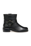 Geox cizme de piele D NALVIA culoarea negru, cu toc plat, D565QB 000FF C9999