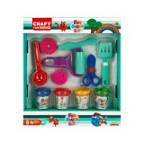 Cumpara ieftin Set de joaca cu 10 piese de design cu plastilina, Crafy, 200 g