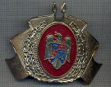 AX 54 INSIGNA MILITARA- EMBLEMA COIFURA POMPIERI, ANII &#039;90 -PT.COLECTIONARI