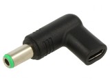 Adaptor USB C la DC 6.3/3.0 Negru 100W 6.7A, Akyga