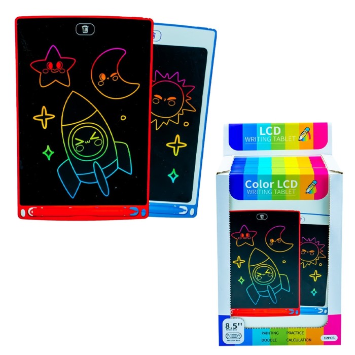 Tablita pentru scris, LCD, 8.5 inch, 12 buc/set