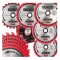 Set panze circulare pentru fierastrau, 255 x 30 mm, taiere 2.8 mm, 5 elemente, Red Technic RTZTWD0082