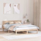 VidaXL Cadru de pat Lemn natural Lemn masiv de pin 160 x 200 cm Durabil