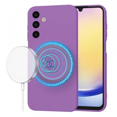 Husa MagSafe pentru Samsung Galaxy A25 A256, Techsuit, SoftFlex, Mov foto