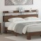 vidaXL Tăblie cap cu raft Stejar brun 200 cm Lemn compozit 859719