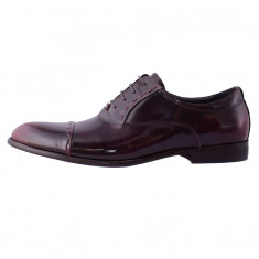 Pantofi eleganti barbati, din piele naturala, marca Alberto Clarinii, A084-6D-30-113, bordo 44 foto