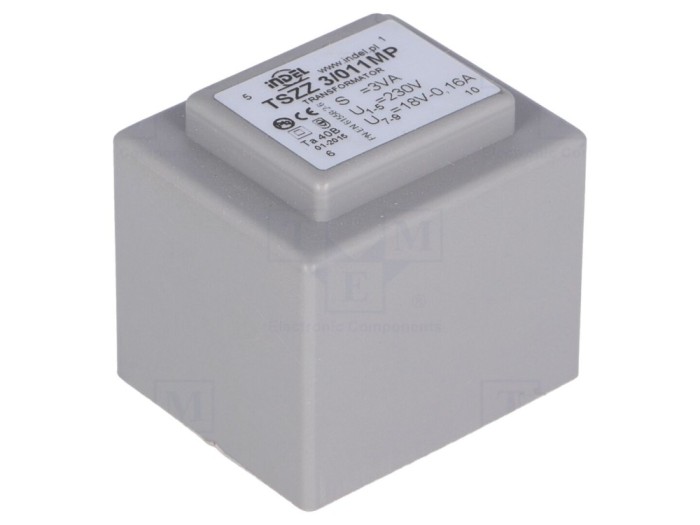 Transformator &icirc;ncapsulat 3VA 18V pentru PCB