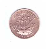 Moneda Marea Britanie 1/2 penny 1960, stare buna, curata, Europa, Bronz