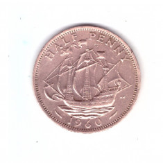 Moneda Marea Britanie 1/2 penny 1960, stare buna, curata