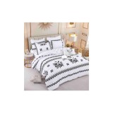 Cumpara ieftin Lenjerie de Pat Bumbac Finet Model Traditional, 1 Persoana , 4 piese - JOJ298