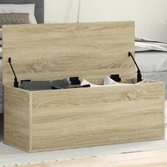 vidaXL Cutie de depozitare, stejar sonoma, 90x35x35 cm, lemn prelucrat 840683