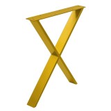 Set 2 Picioare Masa Metal, Forma X, Gold, PM18G