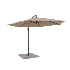 Umbrela gradina gri charcoal taupe Nizza &Oslash;300x235h