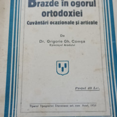 BRAZDE IN OGORUL ORTODOXIEI GRIGORE COMSA Cuvân tări ocazionale.