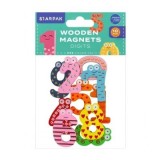 Magneti Starpak cifre 0-9, lemn, 40 mm,