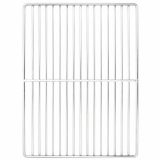 vidaXL Grătar Argintiu 40 x 30 cm Oţel inoxidabil