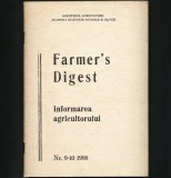 Cumpara ieftin FARMER&#039;S DIGEST USA / SUA - INFORMAREA AGRICULTORULUI NR. 9-10 1988, AGRICULTURĂ