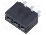 Conector şiruri pini soclu tată SAMTEC PIN: 3 drept 3,96mm THT 1x3
