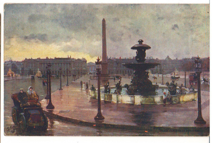 CPIB 16767 CARTE POSTALA - PARIS. PLACE DE LA CONCORDE, 1910