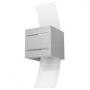 Lampă De Perete Loreto Gri Aluminiu/Sticlă 1 Bec Pătrat Modern De Interior
