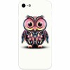 Husa silicon pentru Apple Iphone 6 Plus, Colorful Owl Illustration