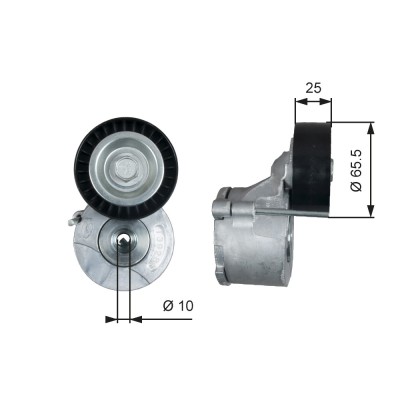 GATES T39281 DriveAlign&amp;reg; Intinzator curea, curea distributie foto