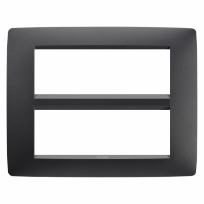 Rama Ornament 12M ONE Gewiss Chorus negru satinat GW16112VN foto