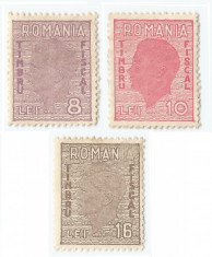 *Romania, lot 627 cu 3 timbre fiscale generale, 1947, NG foto