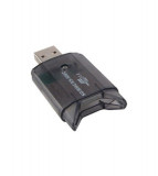 Cititor-Scriitor de carduri de memorie USB 2.0 MMC SD SDHC-Culoare Negru, Oem