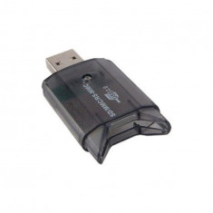 Cititor-Scriitor de carduri de memorie USB 2.0 MMC SD SDHC-Culoare Negru