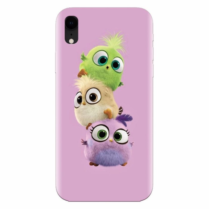Husa silicon pentru Apple Iphone XR, Baby Birds