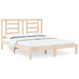 Cumpara ieftin Cadru de pat fara saltea, 160x200 cm, lemn masiv pin