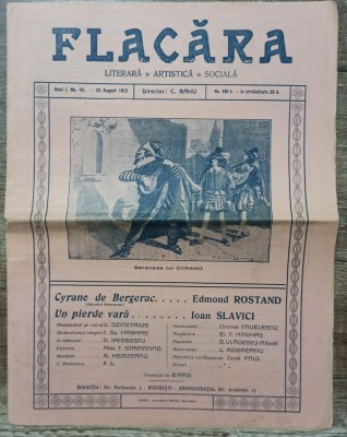 Revista Flacara// anul I, no. 45, 25 august 1912 foto
