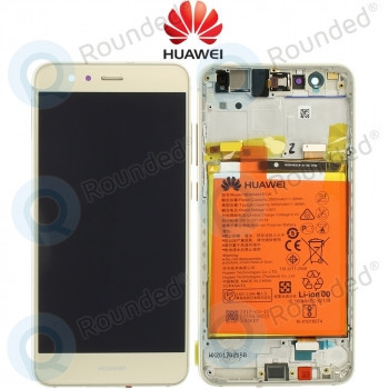 Huawei P10 Lite (WAS-L21) Capac frontal al modulului de afișare + LCD + digitizer + baterie aurie 02351FSN foto