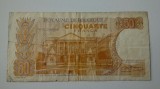 BANCNOTA BELGIA 50 FRANCS 1966