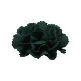 Floare textila pentru cusut sau lipit pe haine, diametru 10 cm, Verde inchis