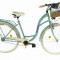 Bicicleta dama cu cos rachita Davi&reg; Lila 1 viteze Roata 28&quot;, 160-185 cm inaltime, Albastru