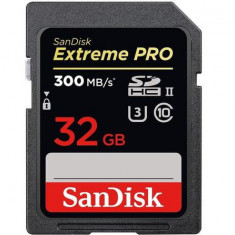 Card de memorie Sandisk Extreme PRO, SDHC, 32GB, Clasa 10, UHS-II U3